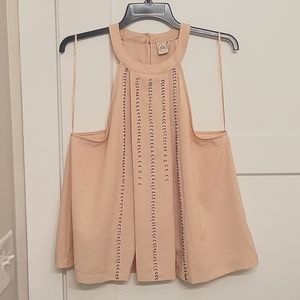 Paper Crane Pale Pink Halter Top